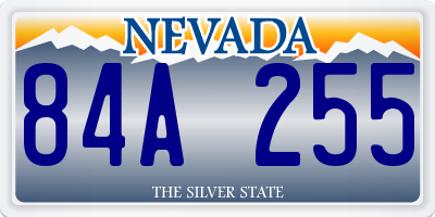 NV license plate 84A255