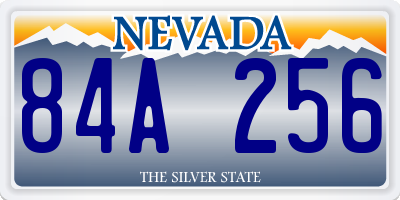 NV license plate 84A256