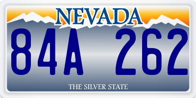 NV license plate 84A262