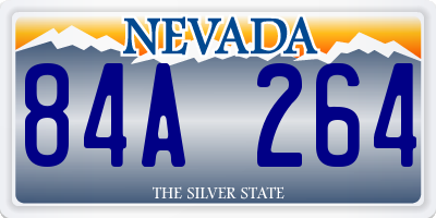 NV license plate 84A264