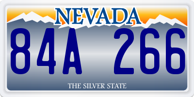 NV license plate 84A266