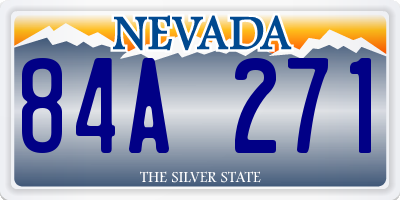 NV license plate 84A271