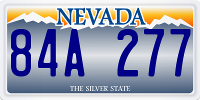 NV license plate 84A277