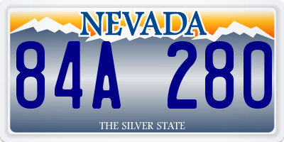NV license plate 84A280
