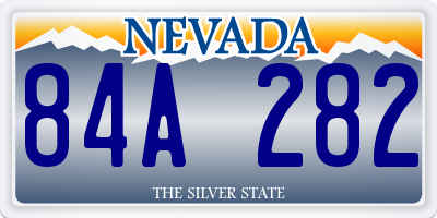 NV license plate 84A282