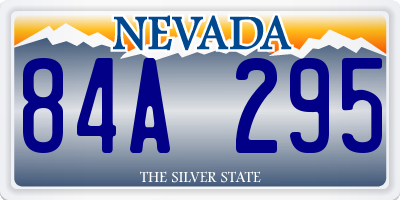 NV license plate 84A295