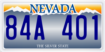 NV license plate 84A401
