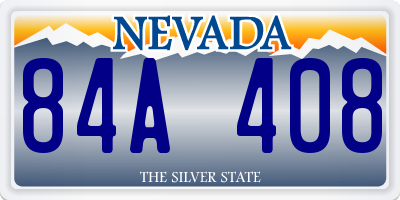 NV license plate 84A408
