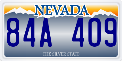 NV license plate 84A409