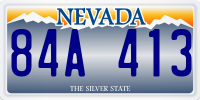 NV license plate 84A413
