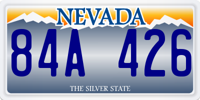 NV license plate 84A426