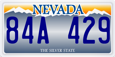 NV license plate 84A429
