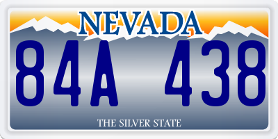 NV license plate 84A438