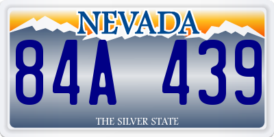 NV license plate 84A439