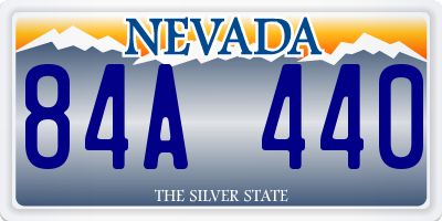 NV license plate 84A440
