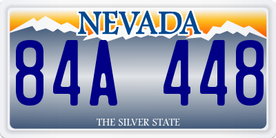 NV license plate 84A448