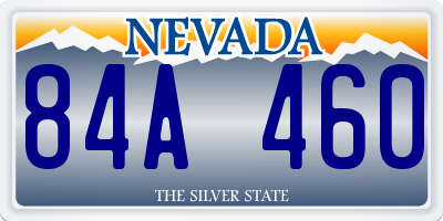 NV license plate 84A460