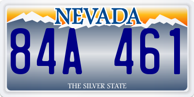 NV license plate 84A461