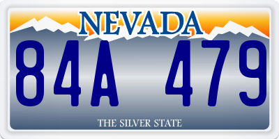 NV license plate 84A479