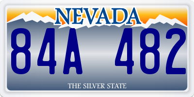 NV license plate 84A482