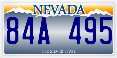 NV license plate 84A495