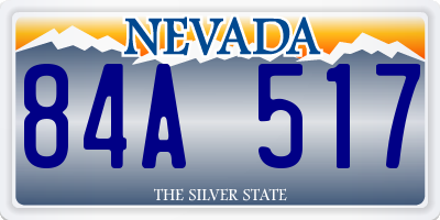 NV license plate 84A517