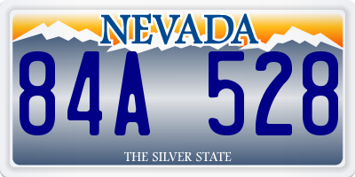 NV license plate 84A528
