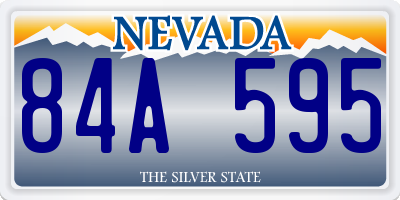 NV license plate 84A595