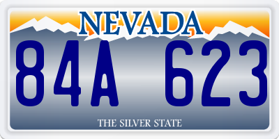 NV license plate 84A623
