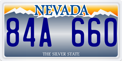 NV license plate 84A660