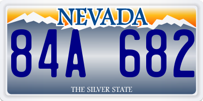 NV license plate 84A682