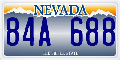 NV license plate 84A688