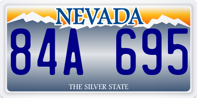 NV license plate 84A695