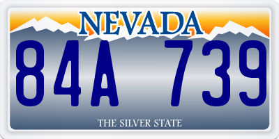 NV license plate 84A739