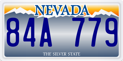 NV license plate 84A779