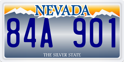 NV license plate 84A901