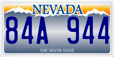 NV license plate 84A944