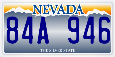 NV license plate 84A946