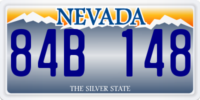 NV license plate 84B148
