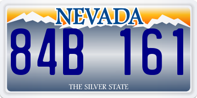 NV license plate 84B161