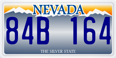 NV license plate 84B164