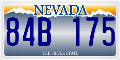 NV license plate 84B175