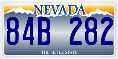 NV license plate 84B282