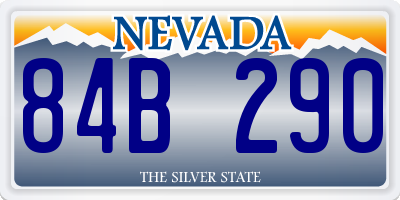 NV license plate 84B290