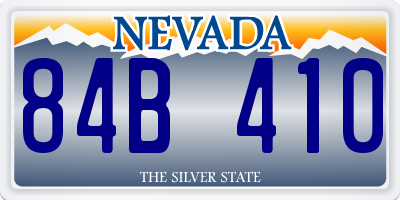 NV license plate 84B410