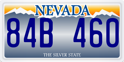 NV license plate 84B460