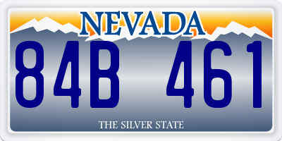 NV license plate 84B461