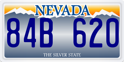 NV license plate 84B620