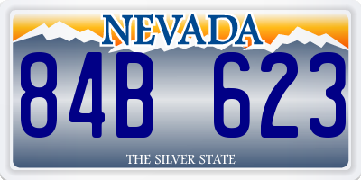 NV license plate 84B623