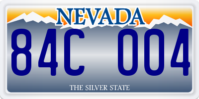 NV license plate 84C004